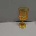 CHLJAR 7oz Plastic Vintage Drinking Glasses Wine Glasses Vintage Champagne Flutes Unbreakable Wedding Glassware Crystal Water Goblets Reusable Drinkware (Amber, 12 PCS)