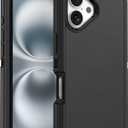 for iPhone 16 Case - [Military-Grade Protective] -Heavy Duty Phone Case for iPhone 16 Case 6.1 Inch - Black (Dark)