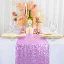 ShinyBeauty 12x72-Inch Rectangle-Lavender-Sequin Table Runner for Wedding Reception/Party/Decor Lilac Table Runner 72 inches Long Bridal Shower Birthday Decor
