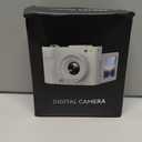 Digital Camera, Autofocus 4K Vlogging Camera for Photography with 32GB Card,48MP Portable Compact Point and Shoot Digital Camera for Teens Adult Beginner with 16X Zoom, Anti-Shake, 2 Batteries(White)