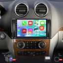 [4+64G] Car Radio for Mercedes Benz GL ML W164 X164 ML350 ML500 ML280 GL320 GL350 GL450 2005-2011 with Carplay&Android Auto, 9 inches Android Touchscreen Stereo, 32 EQ Audio/Bluetooth/FM RDS/SWC