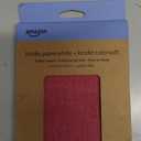 Amazon Kindle Paperwhite and Kindle Colorsoft Case, Lightweight and Water-Safe, Foldable Protective Cover - Fabric (Raspberry)