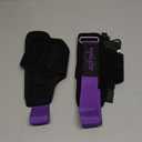 Weight Lifting Wrist StrapDouble Layer Leather Wrist Wraps with Neoprene Padding for Weightlifting & Deadlifts  Adjustable Gym Straps for Men & Women (Purple)