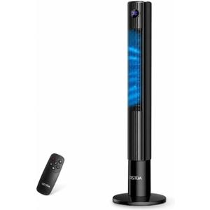 OSTBA 43'' Tower Fan for Bedroom, 85° Oscillating, 12H Timer, with Remote, Medium
