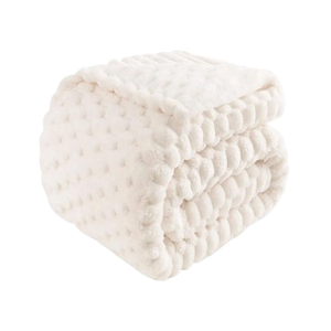 Flannel Fleece Throw Blanket (30x38 inches), Hexagon Jacquard Decorative Fuzzy Blankets for Household, Camping, and Travel, Super Soft Cozy, Suitable for All Seasons, Ivory Flannel Fleece Throw Blanket (30x38 inches), Hexagon Jacquard Decorative Fuzzy Blankets for Household, Camping, and Travel, Super Soft Cozy, Suitable for All Seasons, Ivory