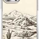Vintage Cowboy Case for iPhone 13 Pro Max,Abstract Wild West Landscape Pattern,Cool Trendy Soft TPU Case Compatible with iPhone 13 Pro Max Clear