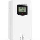Remote Sensor Wireless for Weather Station Indoor Outdoor, Temperature & Humidity Gauge for Other Same Series, Battery Powered