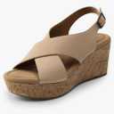 DREAM PAIRS Women's Comfortable Ankle Strap Platform Wedge Sandals for Women Casual Dressy Summer. 7.5