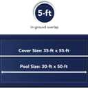 Blue Wave 8-Year 30-ft x 50-ft Rectangular In Ground Pool Winter Cover