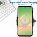 OOK Compatible with Samsung Galaxy A56 5G Case with Wrist Strap, Black Leopard TPU Shockproof Protection Slim Cover with Camera Protection for Women Girls