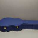 Crossrock Wooden Classical Guitar Case for 4/4 Nylon-String | Vibrant Blue Faux Leather, Beige Plush Interior, Lock Designer Series (CRW520CVB)