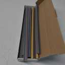 One Cord Channel Cable Concealer - 315 in One-Cord Cover for Wall, Mini Wire Hider for 1-2 Wires, Paintable Electric Cable Cover for Outside, Wall Mount TV Cord Hider (Gray)