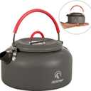 REDCAMP 0.8L Mini Outdoor Camping Kettle, Aluminum Water Pot with Carrying Bag, Compact Lightweight Tea Kettle