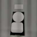 evron USB Adapter Multi Charging Cable Case 2pc Set, Micro USB Cable Gadgets Box with Phone Kickstand, USB C to Micro USB, Type C to Lightning & SIM Card Pin (1Pc White Disc+1Pc White Mirror)