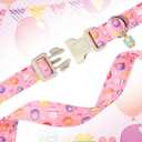 Easter Day Dog Collar, UP URARA PUP Easter Eggs Adjustable Pet Collar with Bowknot Charm, Colorful Eggs Dog Collars for Small Medium Large Dogs