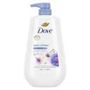 Dove Body Wash with Pump Anti-Stress Blue Chamomile & Oat Milk, for 24hr Lotion-Soft Skin Moisturizing Skin Cleanser with No Sulfates No Parabens 30.6 oz