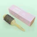 Fast Dry Round Brush with Ceramic Ion Thermal Barrel and Nylon Bristles,Argan oil Round Hair Brush for Blow Drying,Styling,Curling,Straightening, Perfect Styling .for All Hair Types-53mm