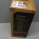 3rd-Gen AEOCKY Space Heater with AI Thermostat, 1500W PTC Electric Heaters for Indoor Use With Remote, 70 Oscillation, Utmost Silence, Safe Portable for Office, Bedroom, Room, Home (Black)