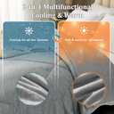 VK VKLIVING Cooling Comforter Twin Size, Summer Cooling Blanket for Hot Sleepers and Night Sweats, Lightweight & Breathable Soft Summer Cool Quilt for Twin Bed (60"x80", Grey)