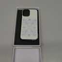 CASETiFY Compact iPhone 17 Case [Slim and Sleek/Compatible with Magsafe / 4 ft. 2X Military Grade Drop Protection] - Luxe Garden Porcelain - Clear Black