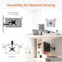 Amazon Basics Full Motion Articulating TV Wall Mount with Tilt Swivel, Extends 16 inches, VESA 200x200, for 12" to 40" TVs, 40 lbs, Black