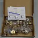 Ravinte 20 Pack 1-1/4 inch Kitchen Cabinet Knobs Champagne Bronze Dresser Zinc Pulls Door Drawer Handles for Dresser Drawers