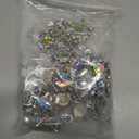 Handmade Beaded V-Neck Sequin Sew On Neckline Rhinestone Crystal Trim Bridal Applique Design Patch Sewing for Wedding Dresses DIY Belt Decoration (AB)