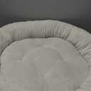 Love's cabin Round Donut Cat and Dog Cushion Bed, 25in Pet Bed for Small or Medium Dogs, Anti-Slip & Water-Resistant Bottom, Soft Durable Fabric Pet Beds, Washable Calming Cat & Dog Bed Camel (25.0"L x 25.0"W x 7.0"Th)