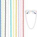 PH PandaHall Rainbow Colors Acrylic Cable Chains (13x82mm, 10 Colors-20 Strands)