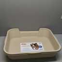 KittyGoHere Senior Cat Litter Box 1 Pack, Large Beach Sand Low Entrance Kitty Litter Box, Sized for Cats Comfort, Perfect for Senior and Arthritic Cats, Made in USA