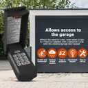 Genie Garage Door Opener Keypad Replacement, Compatible with All Genie Intellicode Overhead Door Codedodger and Dip Switch Opener, Wireless Keypad Keyless Entry, for Model GK-R OKP-BX GUK-R etc.