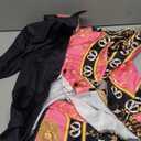 Glozeplus 2 Piece Outfits for Women Sexy Bodycon Long Sleeve Crop Tops Long Pants Sets Floral Print Tracksuits Jumpsuits (Medium, Colorful10884-5)