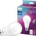 PHILIPS LED 150-100-60W A21 1-Pack BrightDial Daylight (5000K) 2605-1600-800 Lumen (22-12-8W = 150-100-60W) Frosted Flicker-Free Light Bulb