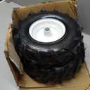 13x5.00-6" Tiller Tire and Wheel 2 Pack 1 Inch Hub 3-1/8" Centered Hub Length Agriculture Super Lug Tractor & Trencher Tire Replacement