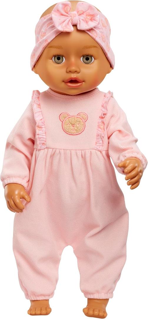 Baby Born Learn to Walk Baby Doll Olivia - Gray-Green Eyes: Realistic Features for Kids Ages 3+, Walks, Crawls, Sits & Kicks, Eyes Open & Close, Multiple Sound Effects