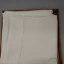 D'Moksha Homes Ivory Linen Tablecloth 60 x 108 Inch - 100% Pure Linen Ivory Table Cloth for Rectangle Tables - Classic Hemstitch, Machine Washable Tablecloth for Mothers Day, Spring
