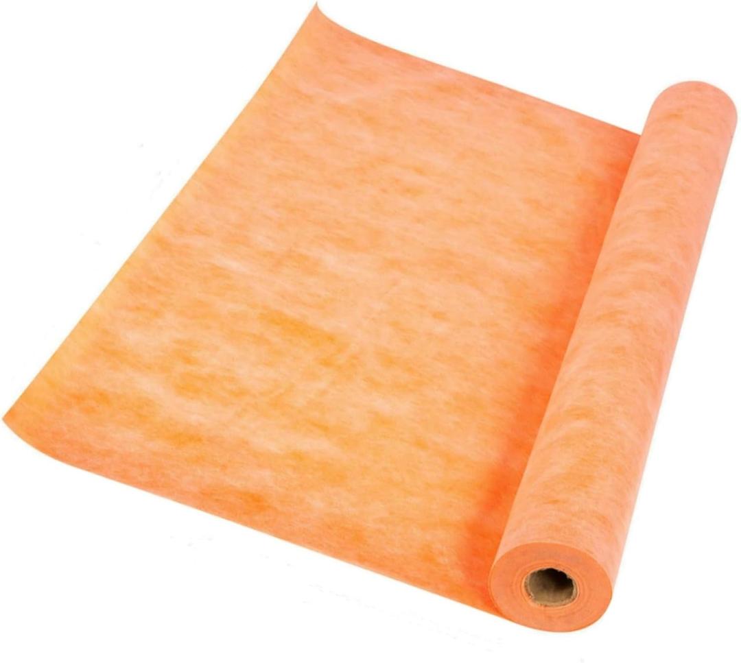 Waterproof Membrane for Shower 3.3 ft x 98.5 ft / 323 Square Feet Waterproofing Membrane 20mil Thickness Tile Underlayment Waterproof for Sauna Bathroom Walls 323 sq. ft. Polyethylene Fabric Roll