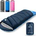 Sleeping Bags for Adults Cold Weather & Warm,Backpacking Camping Sleeping Bag for Tall Girls Boys,Lightweight,Compact,Waterproof Camping Gear for Traveling,Hiking,Hotel,Outdoor & Indoor (4lb-Navy)