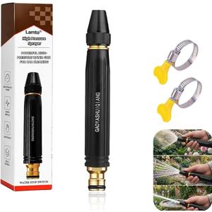 High Pressure Sprayer, Larnto High Pressure Hose Nozzle, Adjustable High Hose Nozzle, Home High-Pressure Car Wash Water, Suitable for Watering Flowers, Vegetables and Washing Vehicles