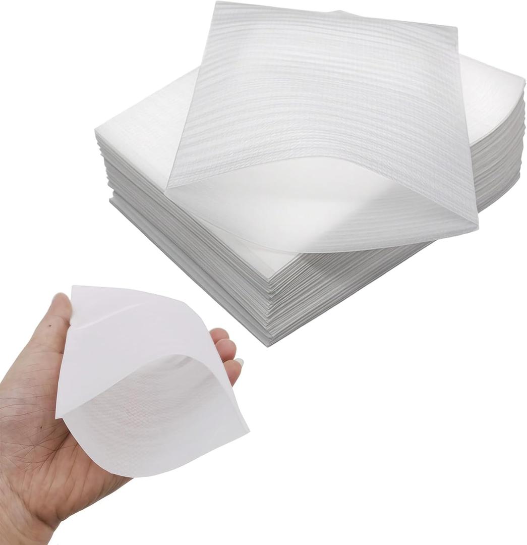 100PCS 4 x 6 Inch Foam Pouches Foam Wrap Cushion Pouches Foam Wrap Sheets Packing Pouches Moving Supplies for Packing Storage or Shipping (White)
