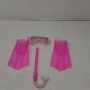 Speedo Aqua Quest Swim Mask, Snorkel & Fins Set (Large/X-Large, Pink Frost)