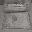 2 Pack Stackable Storage Drawers,Plastic Organizers Bins, Drawers Storage with Handles and Movable Dividers for Organization and Storage in Fridge,Bathroom, Pantry, Kitchen Cabinets, Under Sink