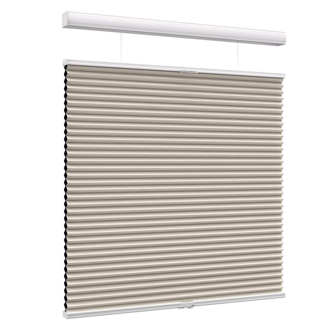 MYshade Top Down Bottom Up Shade Cordless Cellular Shades Blackout Blinds for Indoor Windows Room Darkening Window Blinds & Shades Easy to Install 24" W X 50" H (Beige)