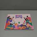 HOUSE OF PARTY Space Balloon Arch Kit - Metallic Blue, Pearl Navy, Silver and Galaxy Astronaut Balloons. Silver Holographic Fringe Curtains for Space Birthday Party Decorations