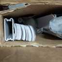 Cordless Light Filtering Mini Blind - 32 Inch Width, 72 Inch Length, 1" Slat Size - Pearl White - Cordless GII Morningstar Horizontal Windows Blinds for Interior by Achim Home Decor