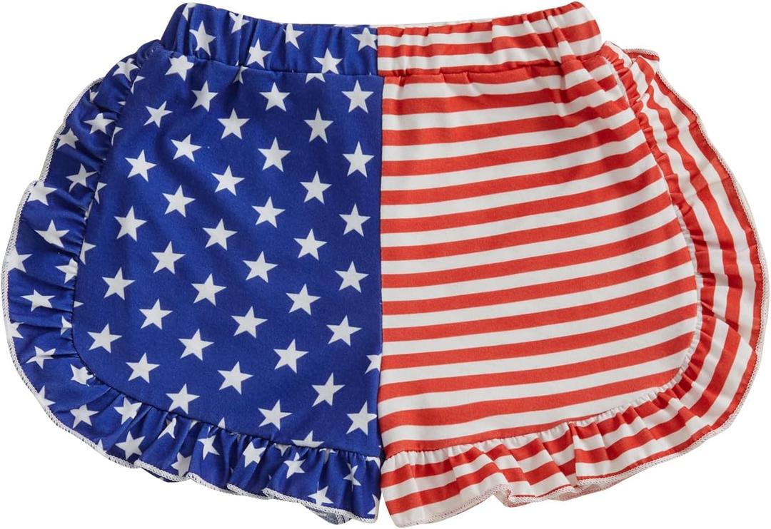Toddler Baby Boy Girl Shorts Summer Casual Elastic Waist Striped Shorts Pants Boxer Bottoms (Blue)