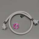 Washing Machine Inlet Hose, Burst Proof Washing Machine Water Inlet Pipe, Washer Pipe with Connectors, Water Inlet Connection Supply Line, White Long Universal PVC Hose (2 m/ 6.56 ft)