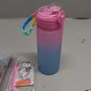 Dan&Darci Decorate Your Own Glow-in-The-Dark Water Bottle Kit for Girls - Christmas Gifts for Girl Ages 4-6 5-7 6-8 - 4 5 6 7 8 Year Old Birthday Gift Ideas - Arts and Crafts for Kids Age 6-8