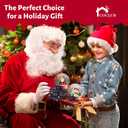 17 Pieces Mini Resin Christmas Ornaments, Miniatures Figures Tiny Decor, Santa Claus Snowman Christmas Tree Reindeer Gifts for Snow Globe Xmas Home Party Cake Toppers Dcor (17)