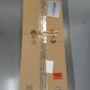 KCO Lighting Modern Globe Linear Chandelier 6 Light Milk Glass Chandeliers White and Gold Pendant Light Fixture Mid Century Rectangle Chandelier Brass Sputnik Island Lights for Kitchen